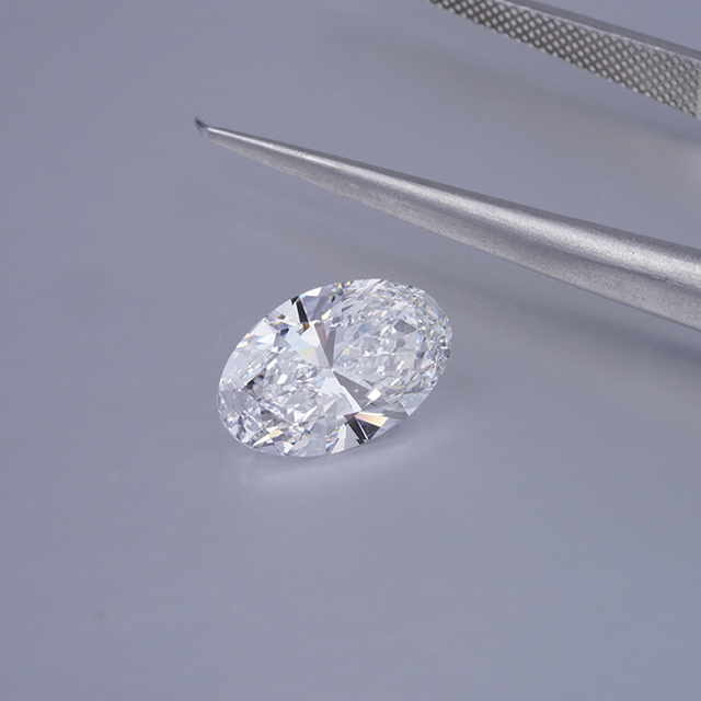 Oval Kesim 0,5ct 1,0ct VVS HPHT Laboratuvarda IGI ile Yetiştirilen Elmas